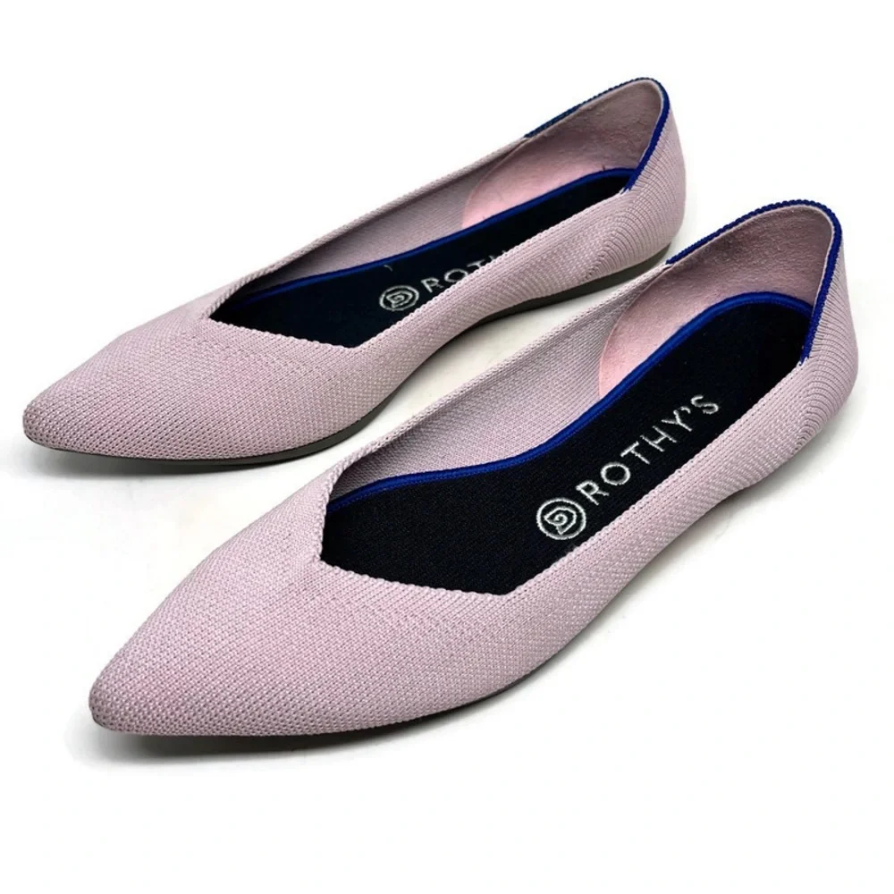 Rothy's The Point Petal Pink Solid Flat Size 8.5 - Picture 3 of 8